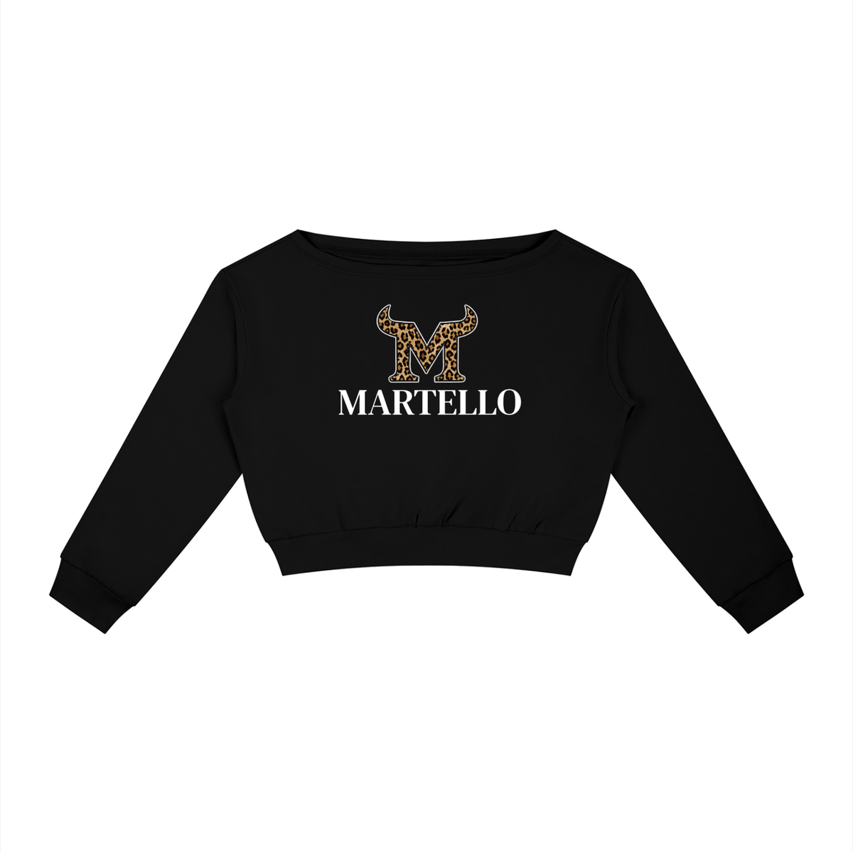 Martello Cheetah Women's Off-Shoulder Sweatshirt