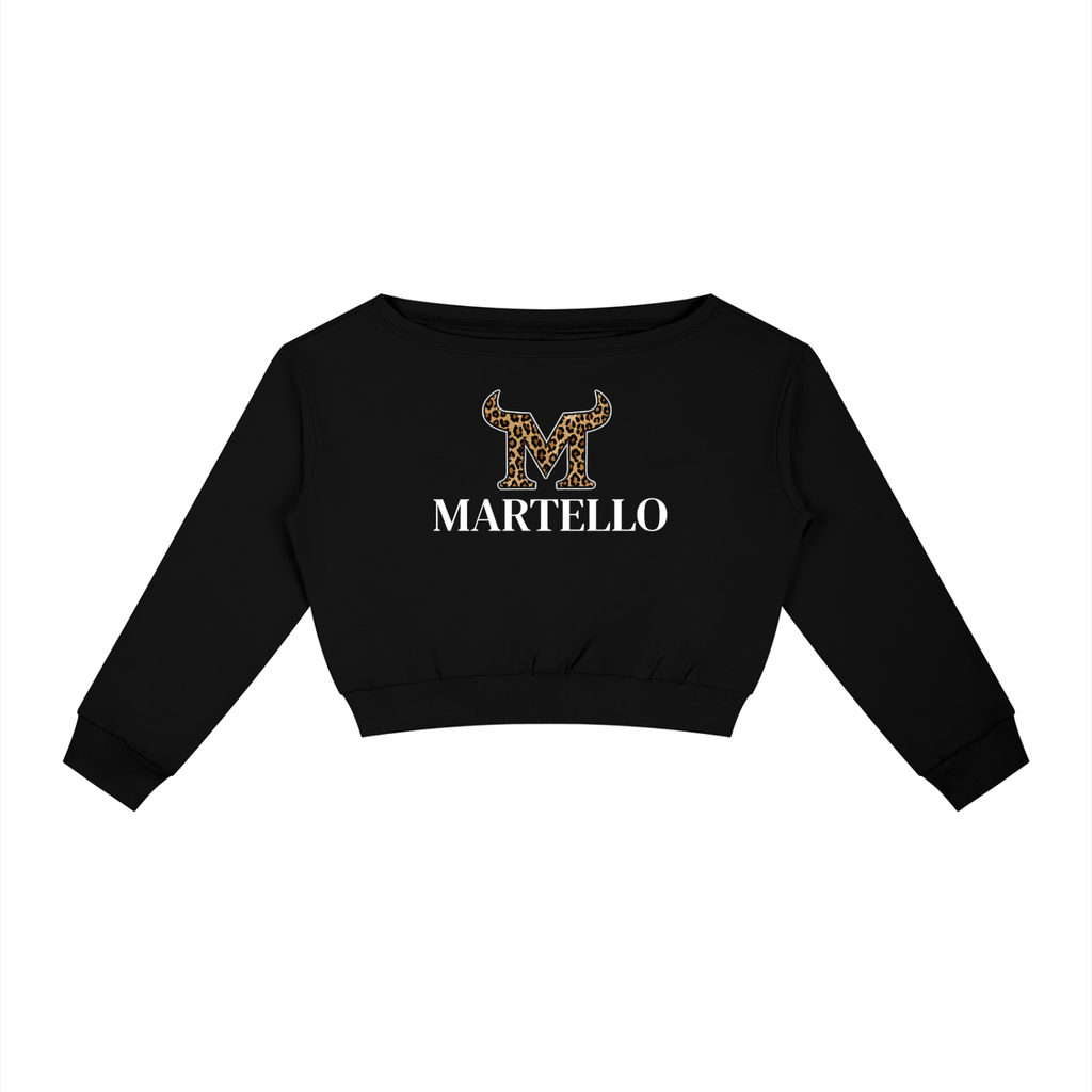 Martello Cheetah Women's Off-Shoulder Sweatshirt
