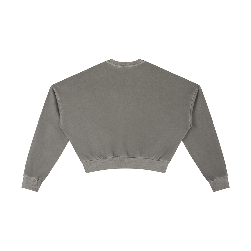 Martello Cheetah Cropped Sweatshirt
