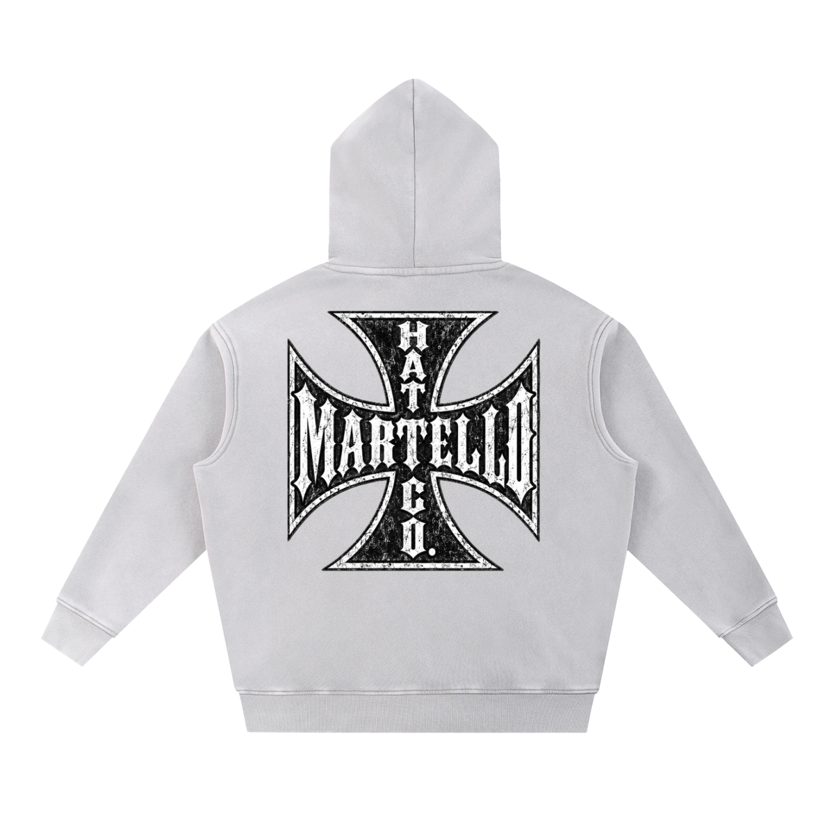 Martello Cross Fleece Oversize Hoodie