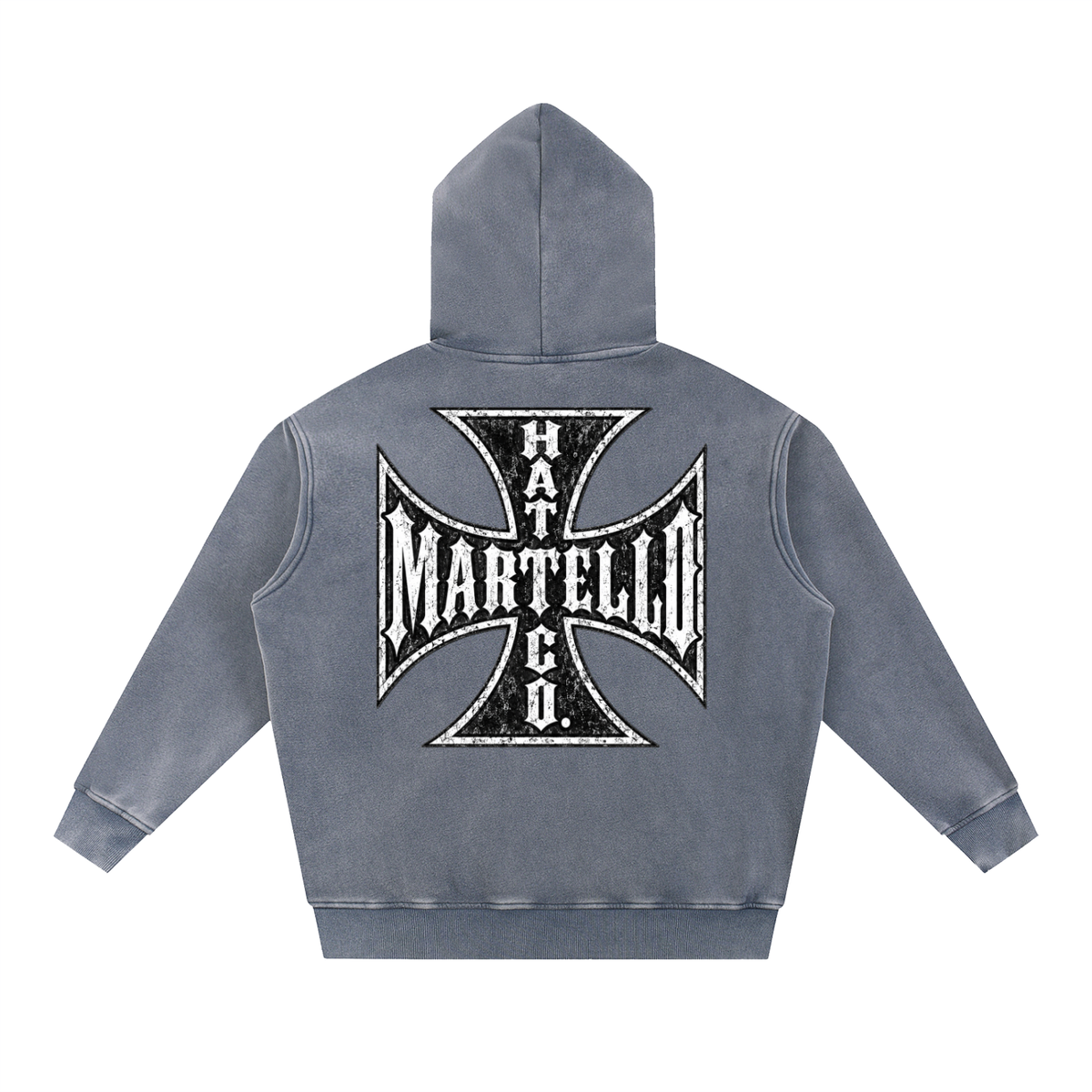 Martello Cross Fleece Oversize Hoodie