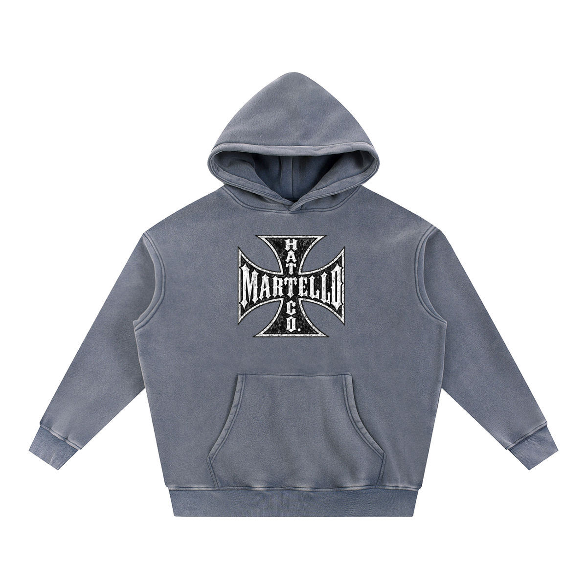 Martello Cross Fleece Oversize Hoodie