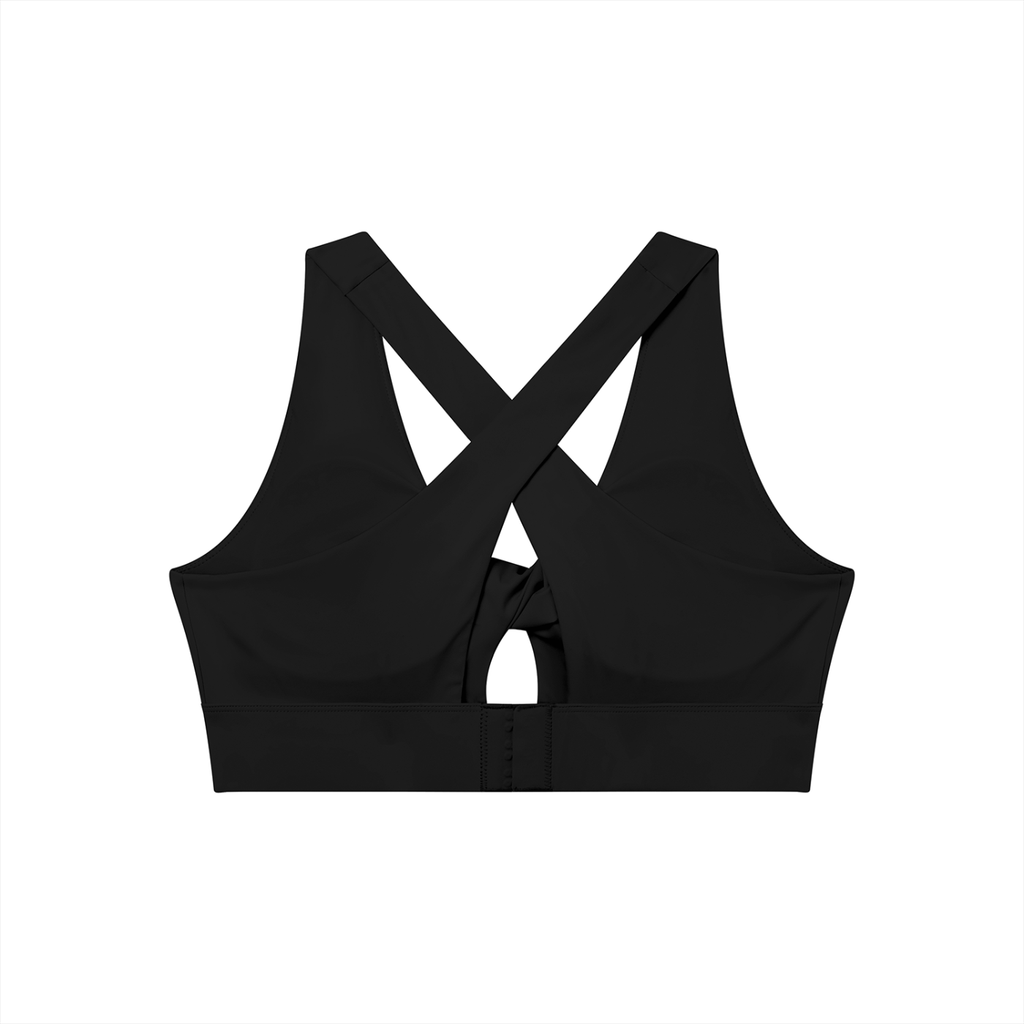 Martello Women's Twist Front V-Neck Sports Bra