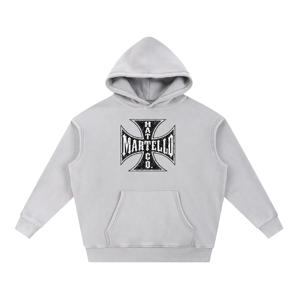 Martello Cross Fleece Oversize Hoodie