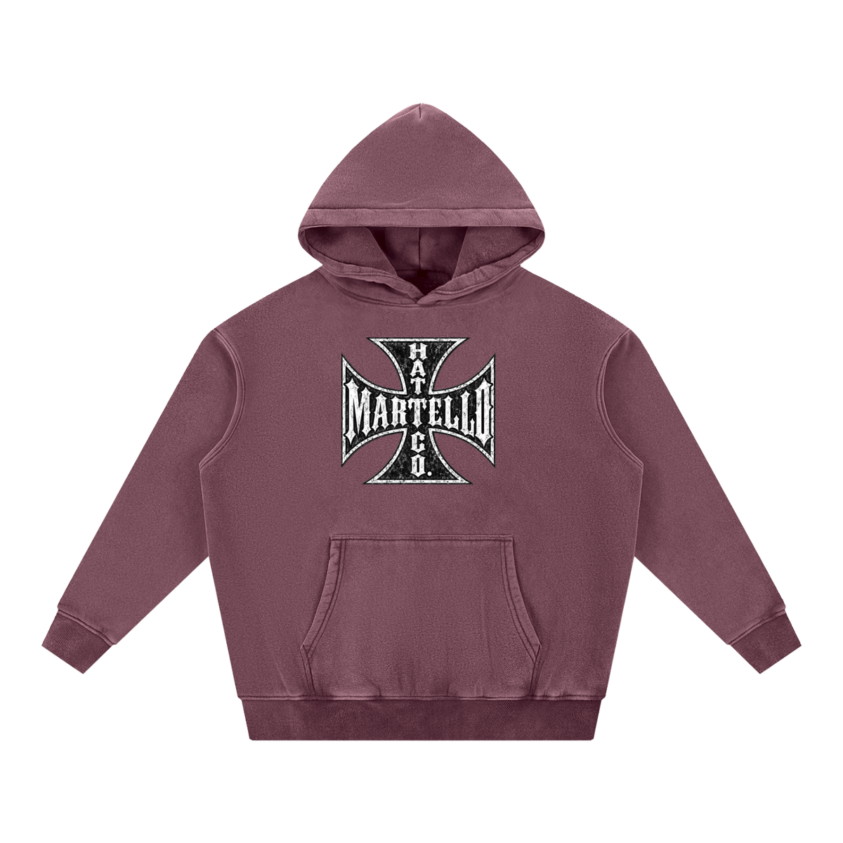 Martello Cross Fleece Oversize Hoodie