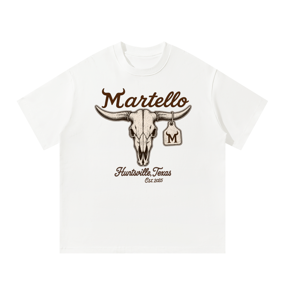 Martello Bull Skull Graphic Oversized T-Shirt