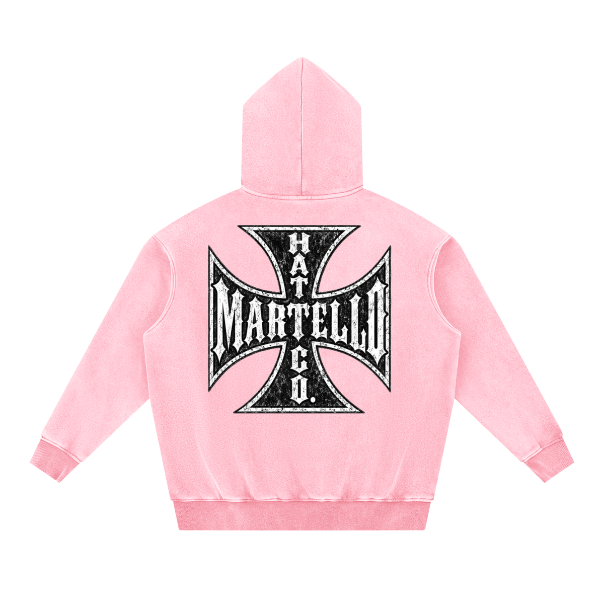 Martello Cross Fleece Oversize Hoodie