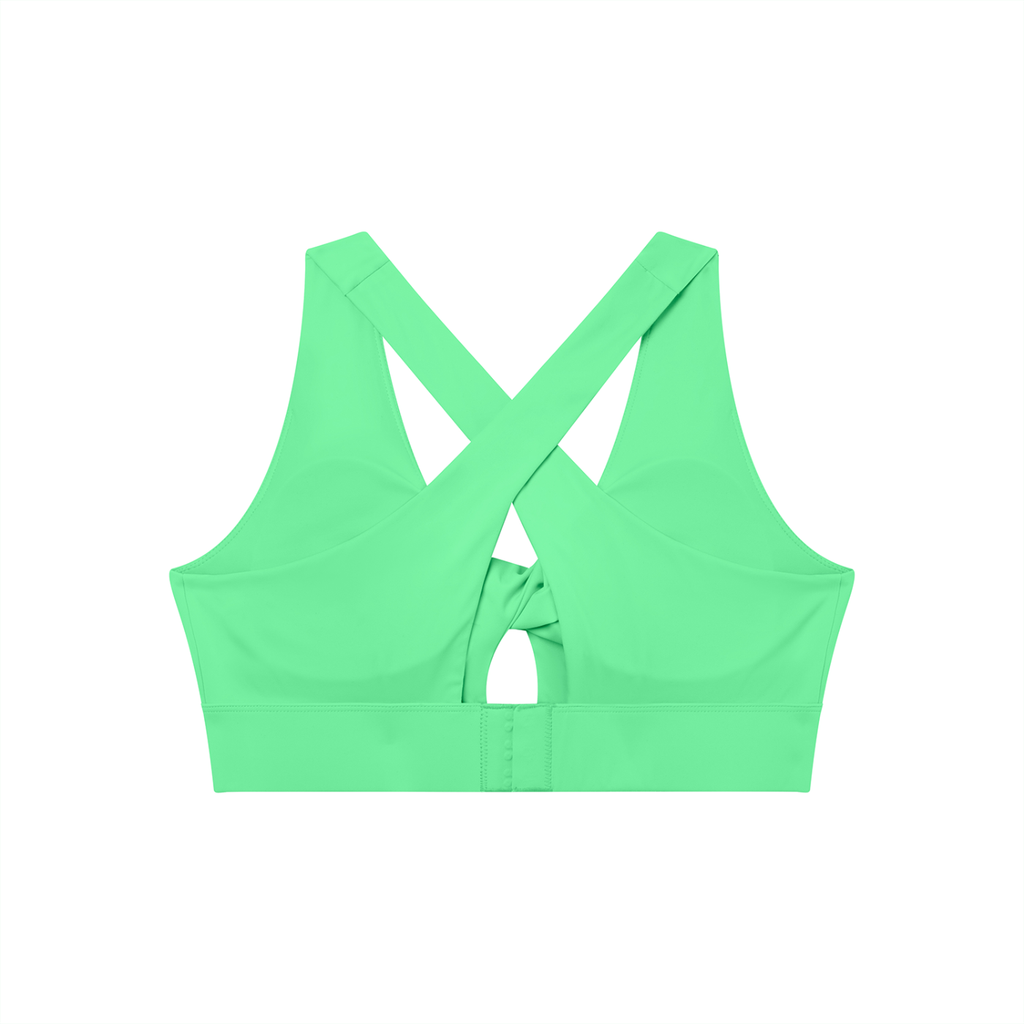 Martello Women's Twist Front V-Neck Sports Bra