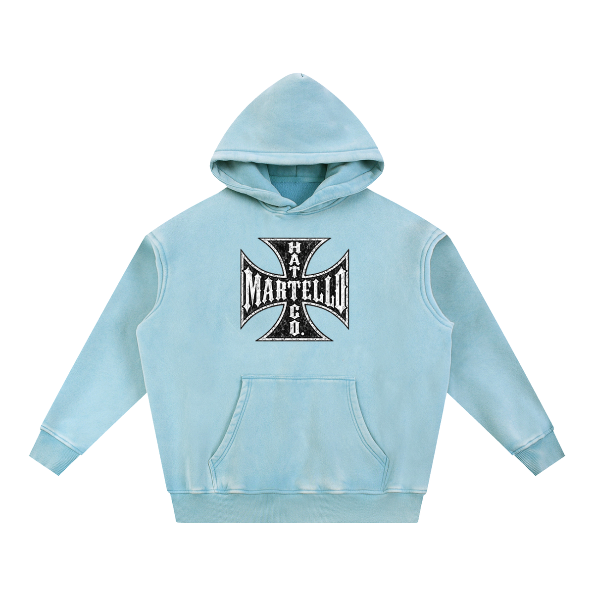 Martello Cross Fleece Oversize Hoodie