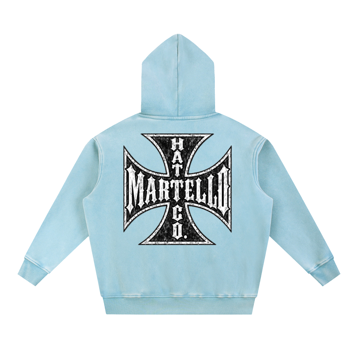 Martello Cross Fleece Oversize Hoodie