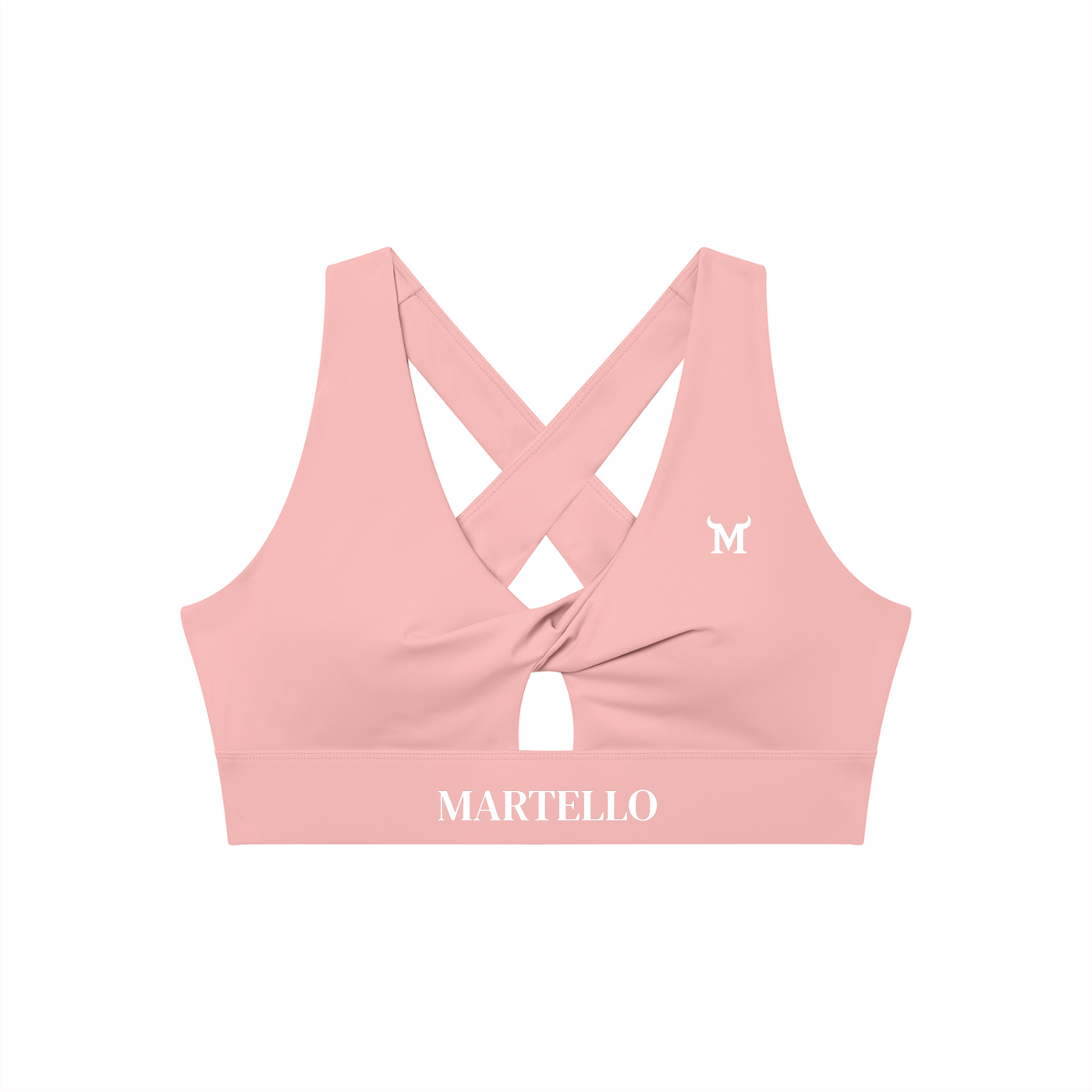 Martello Women's Twist Front V-Neck Sports Bra